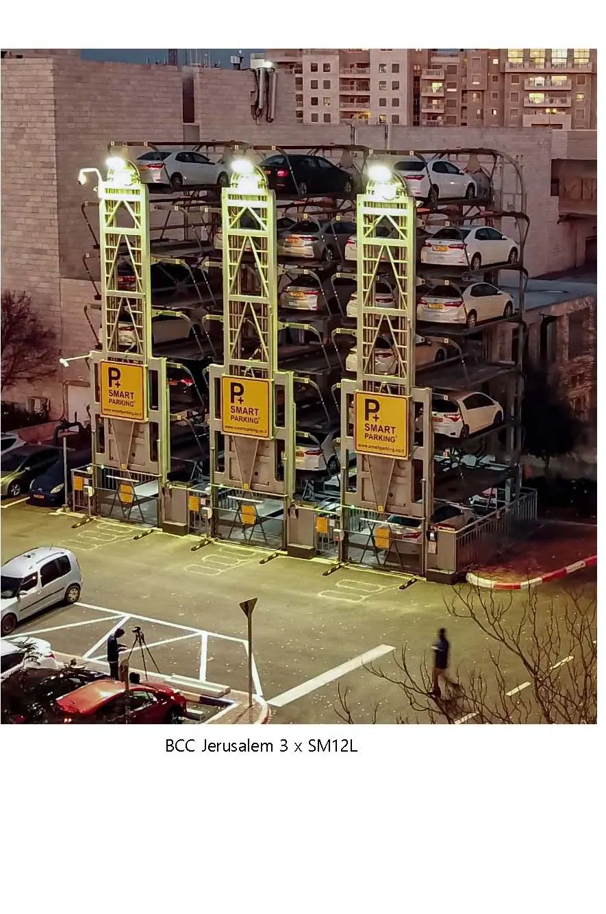 SMART PARKING installation, Jerusalem